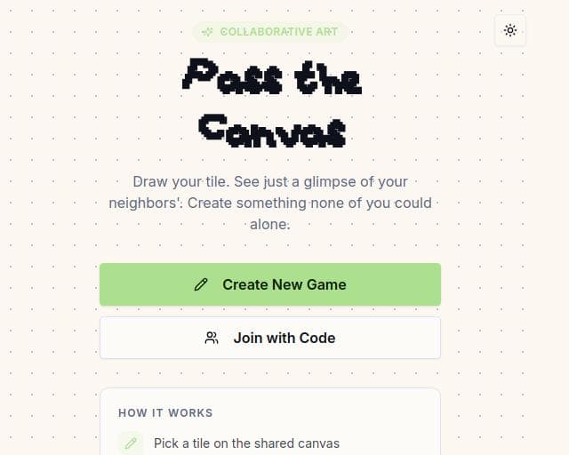 Pass The Canvas